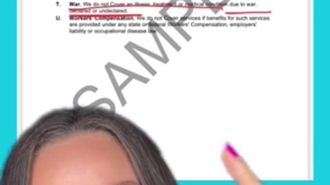 New health insurance terms and conditions. You're not covered for war or insurrection or riot