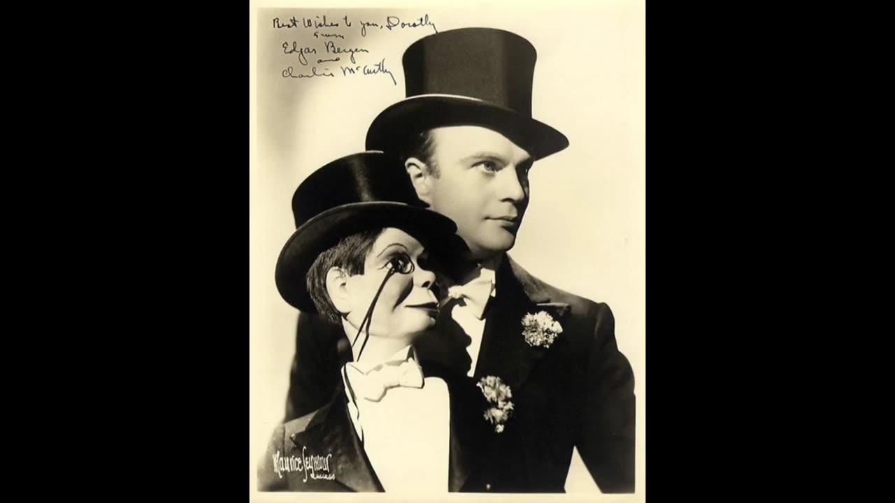 Edgar Bergen & Charlie McCarthy Shoe - Oct. 26, 1947 Richard Widmark