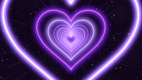 931. Heart Video Background💜Purple Heart EM-2024 Lastday Heart Heart
