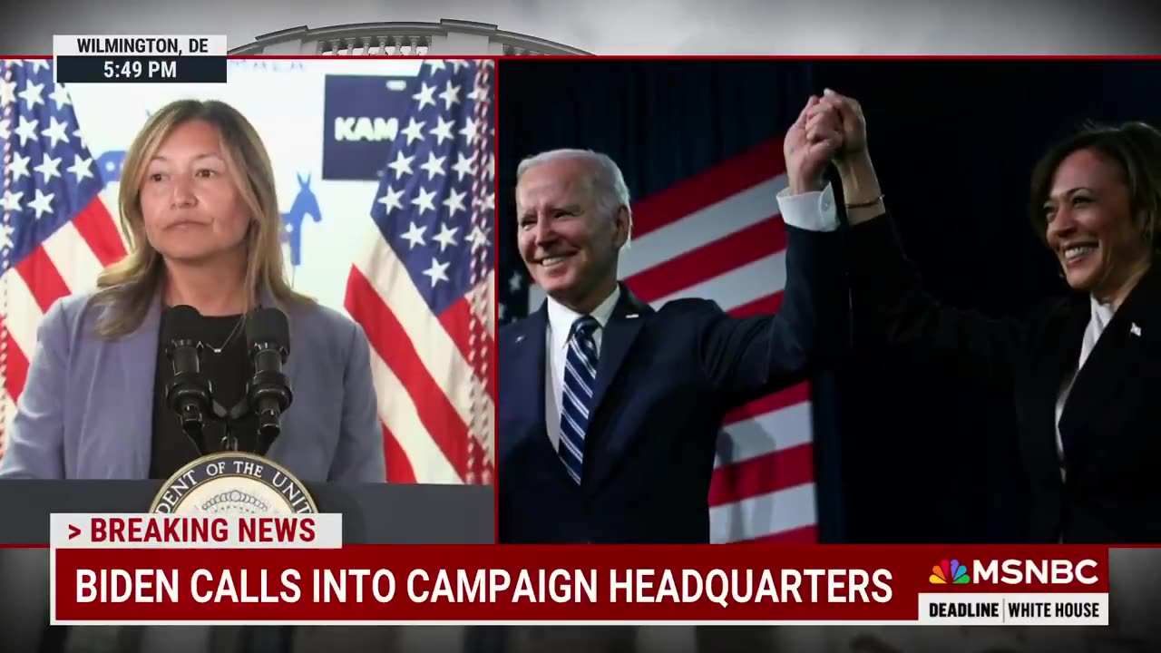 WATCH: Biden Breaks Five-Day Silence in Call to Kamala Harris Event