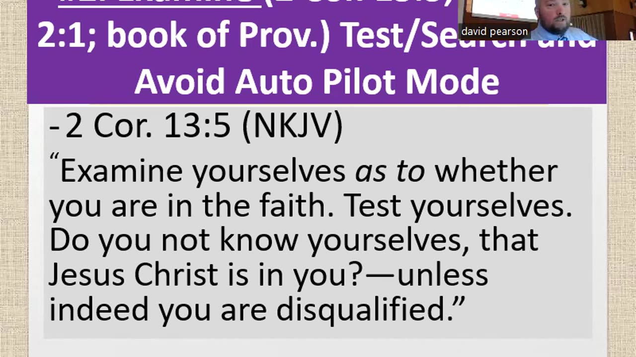 Sunday November 24, 2024 Beyond 1 John 1:9: Fine-tuning the Subjective or Objective Microscope Focus 5