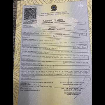 Rebeca Cristina Vieira Ferreira Died from AstraZeneca