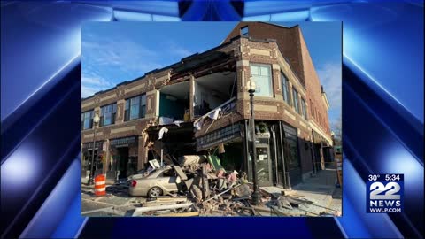 Threat of collapse after driver crashes into building in Boston