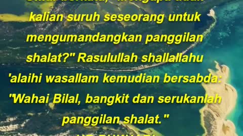Umar berkata, Mengapa tidak kalian suruh seseorang untuk mengumandangkan