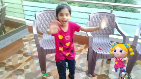 Fun with water filled balloons