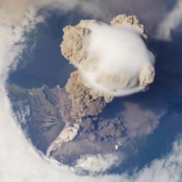 NASA Sarychev Volcano Eruption from the International Space Station
