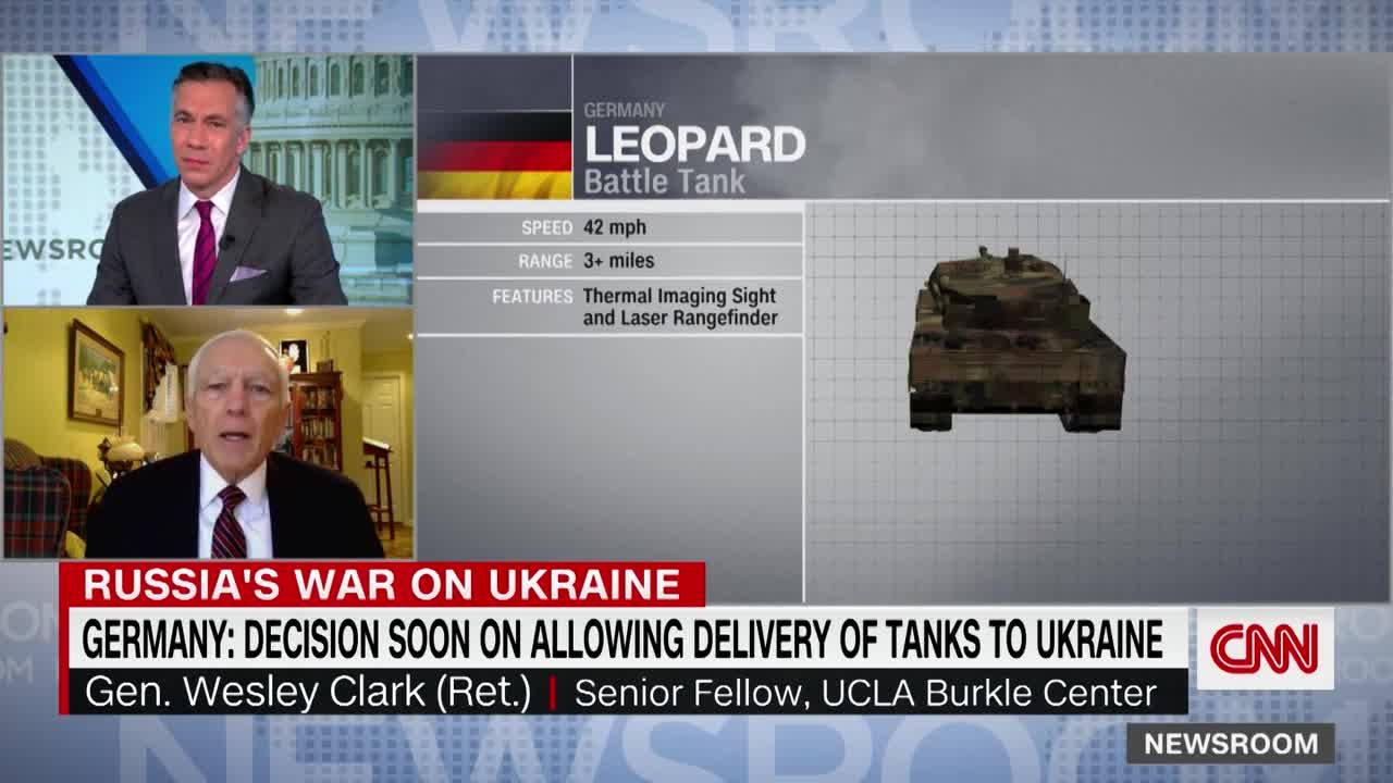US and Germany finalizing plans to send tanks to Ukraine