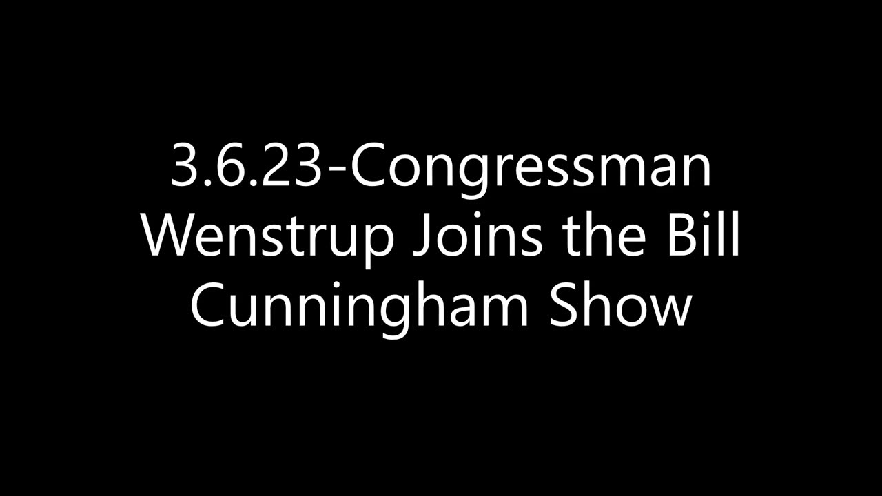 Wenstrup Joins the Bill Cunningham Show to Discuss COVID-19 Investigations