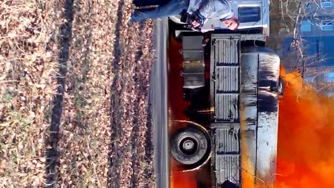 Truck Leaking Acid
