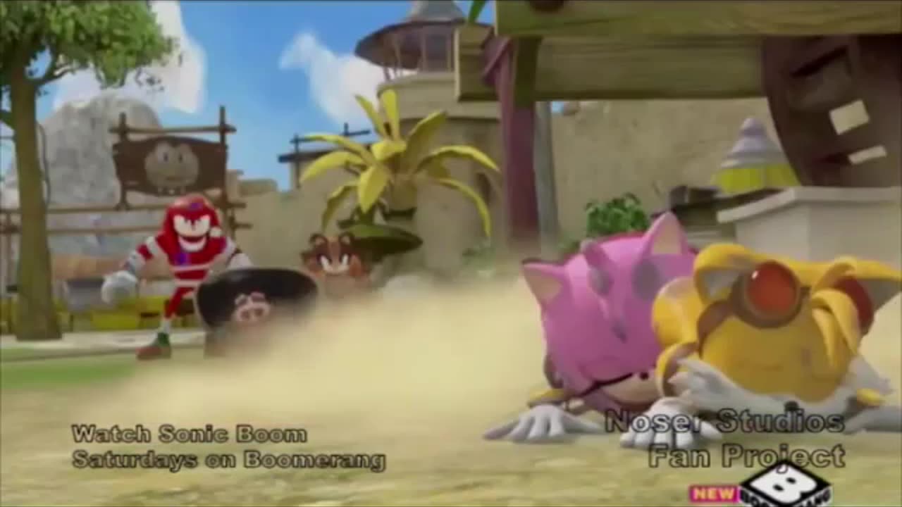 Just the Main Characters of Sonic Boom Getting Hurt