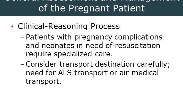 AEMT Ch 43 Obstetrics and Care of the Newborn