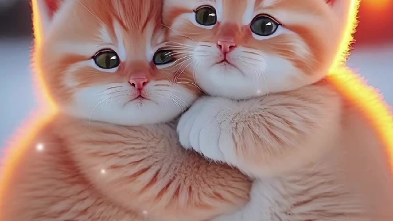 Cute fighting cat