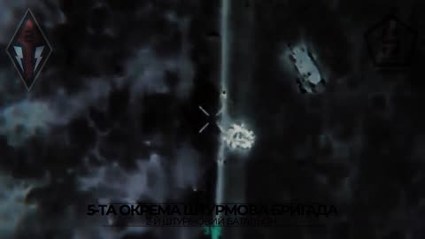 IR drone drops by Ukraine's 5th Assault Brigade