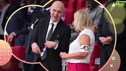 German minister sat next to FIFA President wears OneLove armband in protest against Qatar