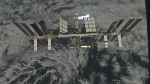 International Space Station Orbiting Earth