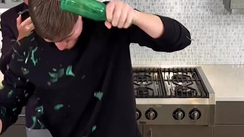 Mrbeast bottle smashing world record attempt 😂