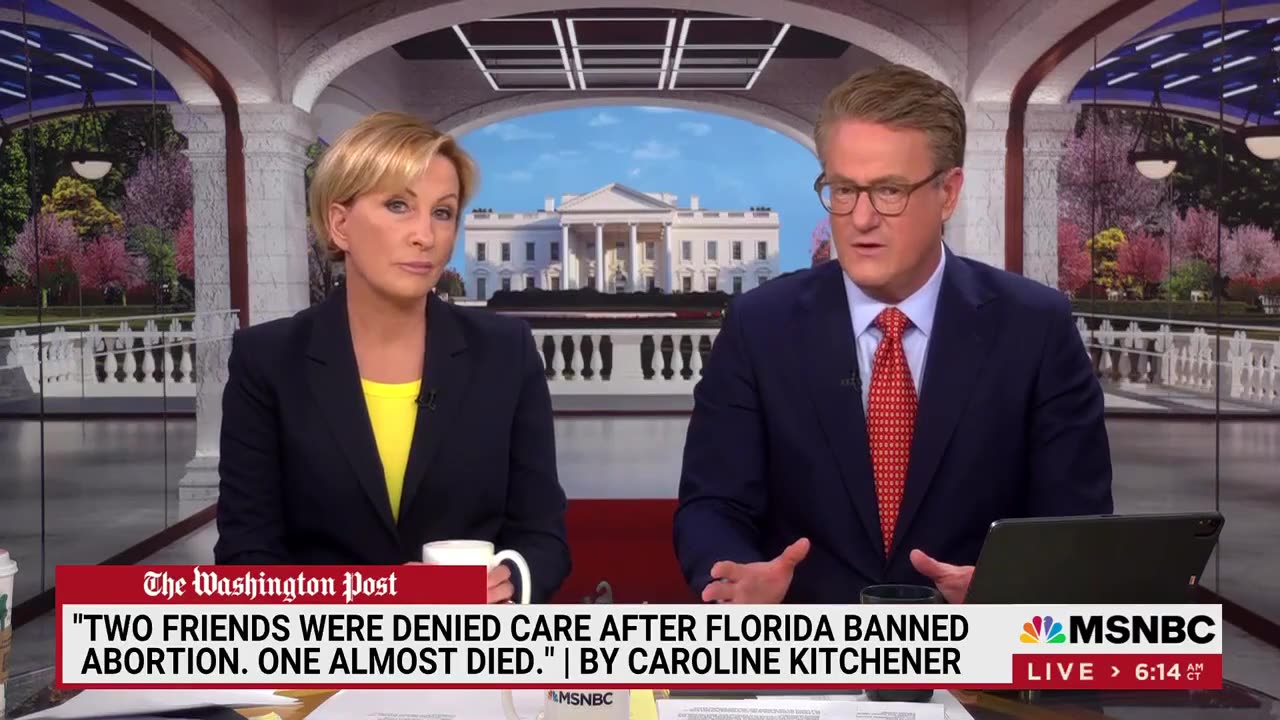 Scarborough thinks abortions are horrific but not for the kids vacuumed out of the mother.