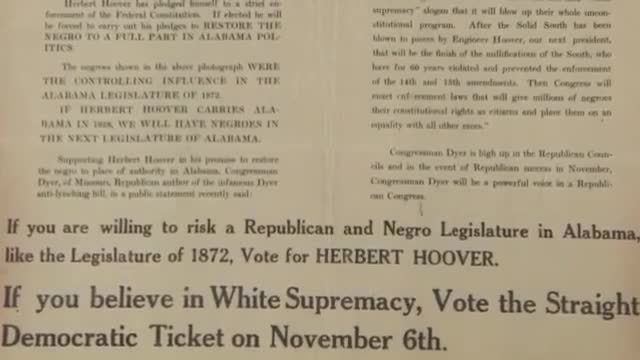 Who's the real racist Republicans or Democrats This poster from 1928 will shock you