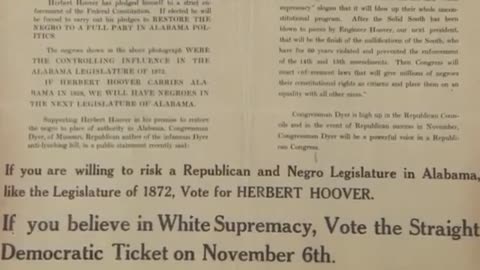 Who's the real racist Republicans or Democrats This poster from 1928 will shock you