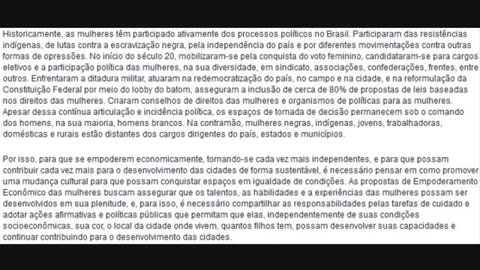 ONU Mulheres agendas 2030 e 50 50 Feminismo é um movimento Supremacista Pt2