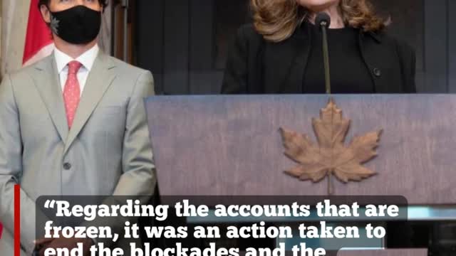 Freeland wanted Convoy supporters' bank accounts frozen until they reported to police