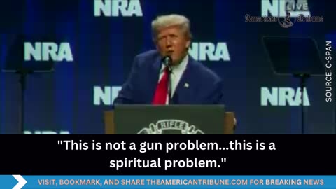 Donald Trump Blasts Gun Grabbers During Fiery NRA Speech