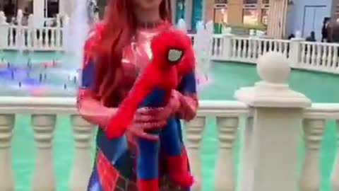 Spider-Man saved Mary Jane from the Villain. #funny #reels #short #shorts #viral