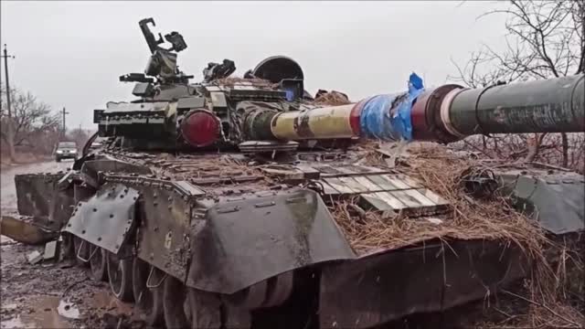 The situation of the destroyed and abandoned Tanks of the Ukrainian Armed Forces