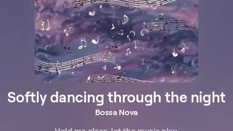 Softly dancing through the night.