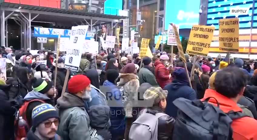 Anti war protest in NYC (Jan 14/15, 2023)