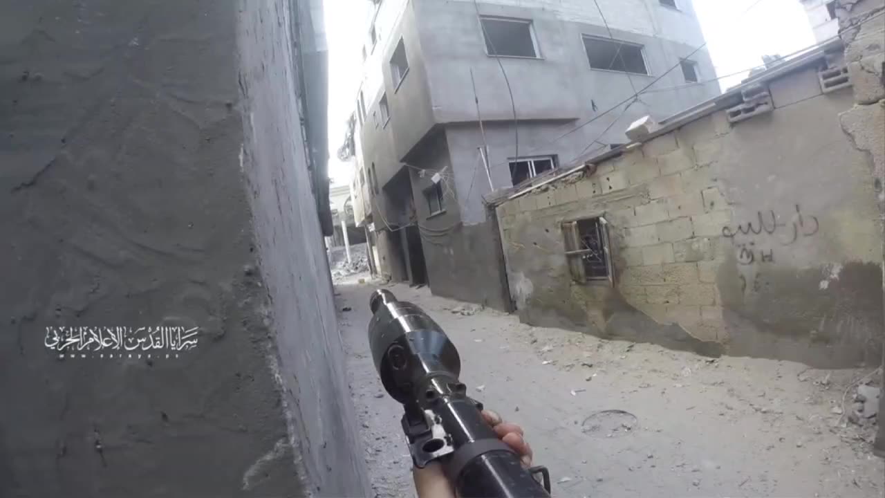 Al-Quds Brigades show scenes of targeting Zionist enemy vehicles