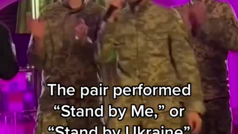 U2's Bono and The Edge performed in a Kyiv subway station
