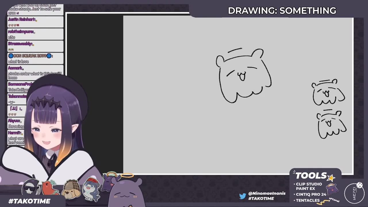 【Ninomae Ina'nis】Tako signatures