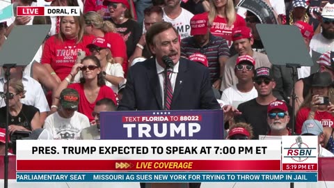 WATCH: Mike Lindell Remarks During Trump Rally in Doral, Florida - 7/9/24