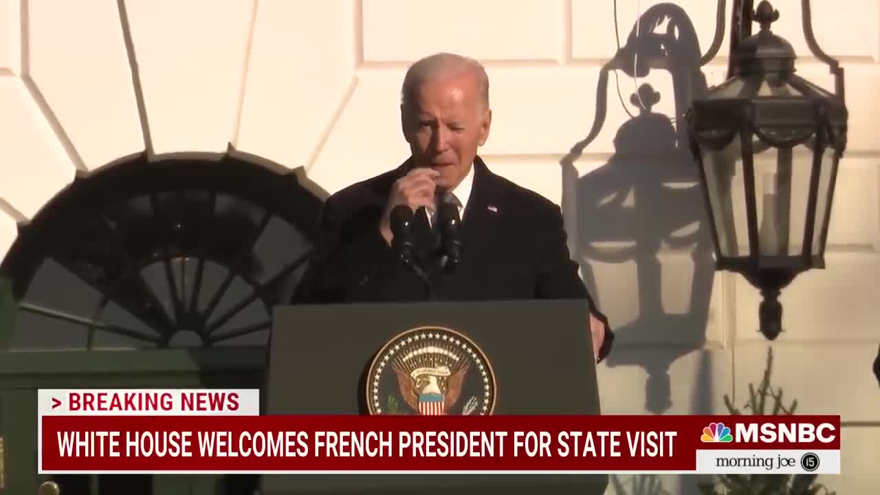 Biden Welcomes French President Macron To White House