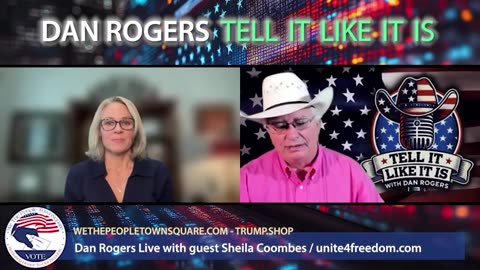 Sheila Coombes Fundraising USA on Tell it Like it is with Dan Rogers TX 10-25-24