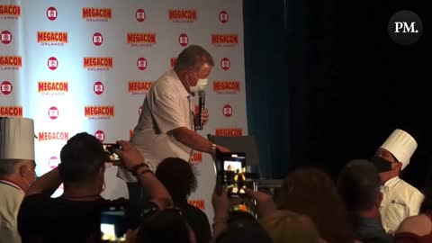 William Shatner honoured with belated 90th birthday cake at MegaCon Orlando