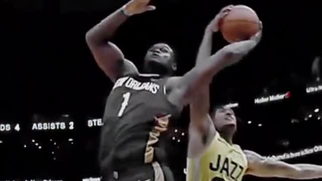 Jordan Clarkson INSANE BLOCK makes Zion have a SCARY FALL!😳