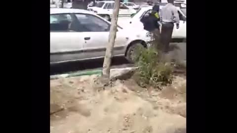 Akhond was beaten by a woman