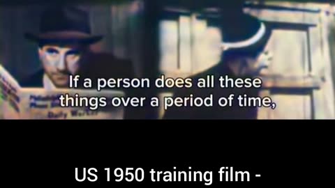 US 1950 training film how to spot a communist #Colourized footage 🇺🇸 🔍 🎥