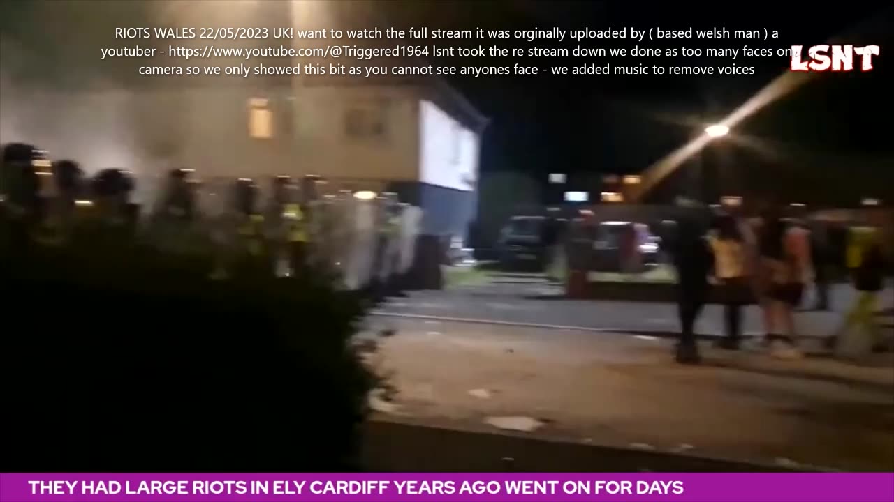 CHAOS IN CARDIFF CITY WALES UK