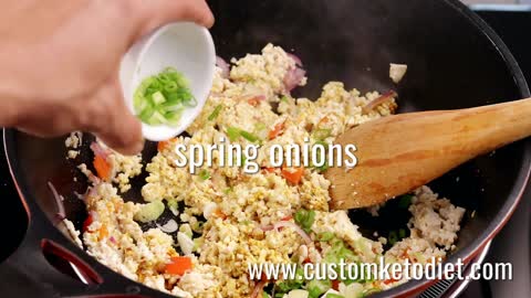 Curried Tofu Scramble - Recipe and Nutritional Information in the Description #ketodietplan #recipe
