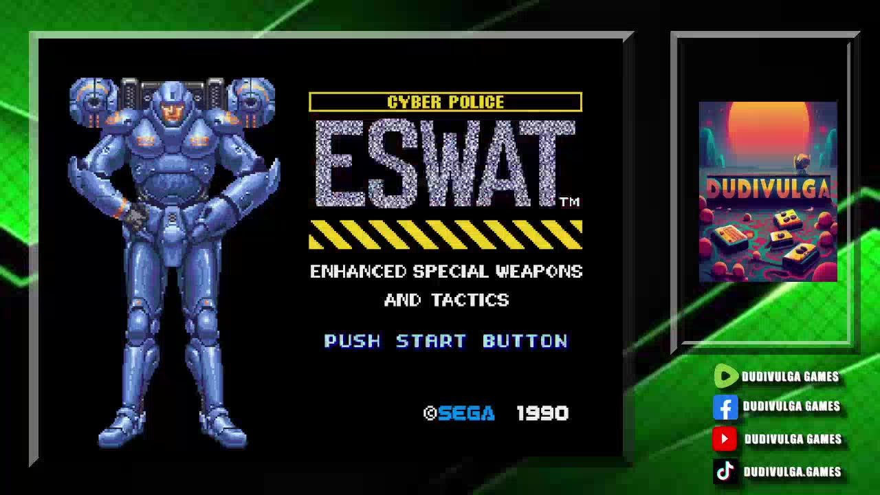 E Swat Sega Genesis gameplay #dudivulga #retrogame #retrogameplay