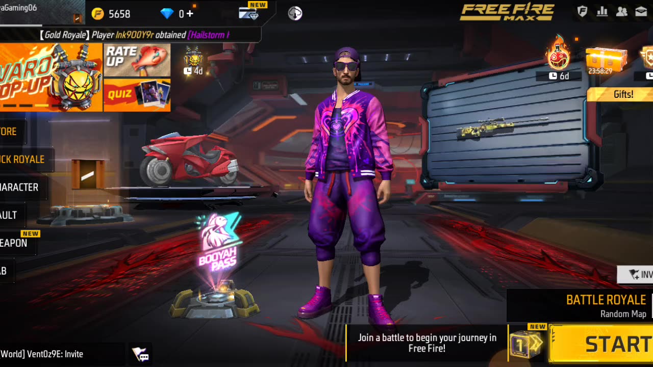 1st Booyah || Free Fire Max || 1st Winner Winner Chicken Dinner
