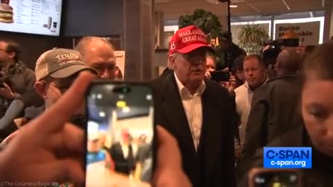 NEW: TRUMP IN MCDONALD'S