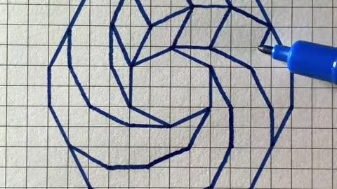 Espiral 3D #draw #drawing