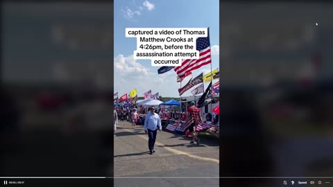 New Footage of Thomas Crooks at Butler PA on July 13 23