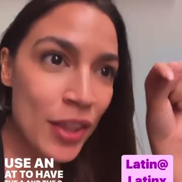 AOC and her "LatinX people"