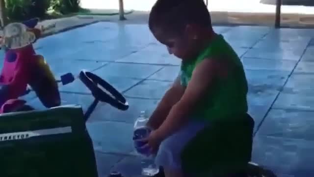 Have a drink of water. Am I easy
