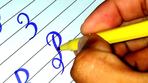 Letter B calligraphy _ Stylish B letter _ Fancey B _ Designs Of B _ How to write B in style